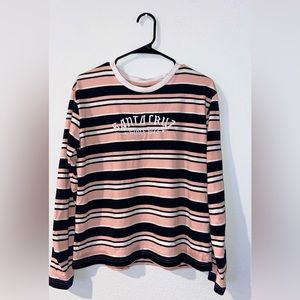 Santa Cruz Striped Skateboard Long Sleeve